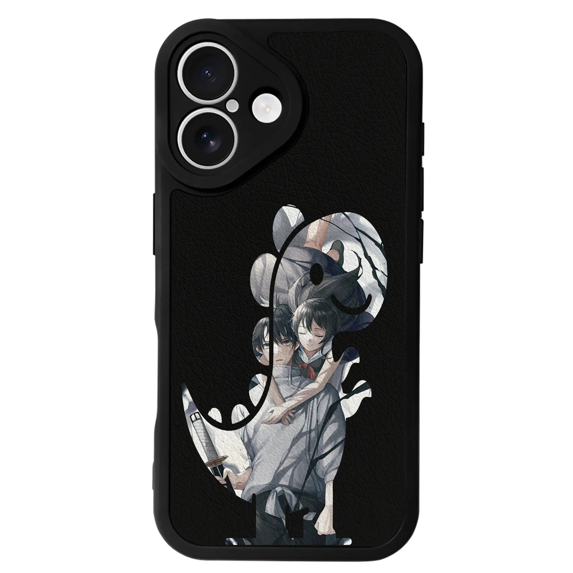 呪術廻戦 グッズ,乙骨 憂太 - IPhone 16シリーズ対応 ・ シリコンスマホケース ・ レザー調 ・ 高精度フィット ・ 耐衝撃 ・ ワイヤレス充電対応 ・ 精密カット